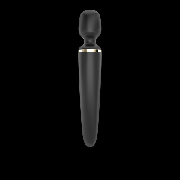 Вибромассажер Satisfyer Wand-er Woman (Black/Gold), водонепроницаемый, мощный, размер XXL SO3456 фото