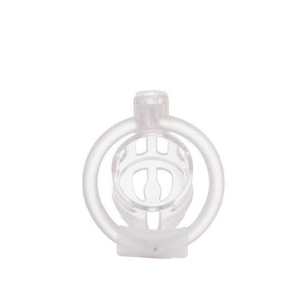Клетка для пениса LOCKINK SEVANDA Plastic Penis Chastity Cage, прозрачная, 3 кольца разных размеров SX0871 фото