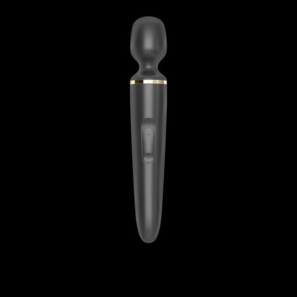 Вібромасажер Satisfyer Wand-er Woman (Black/Gold), водонепроникний, потужний, розмір XXL SO3456 фото