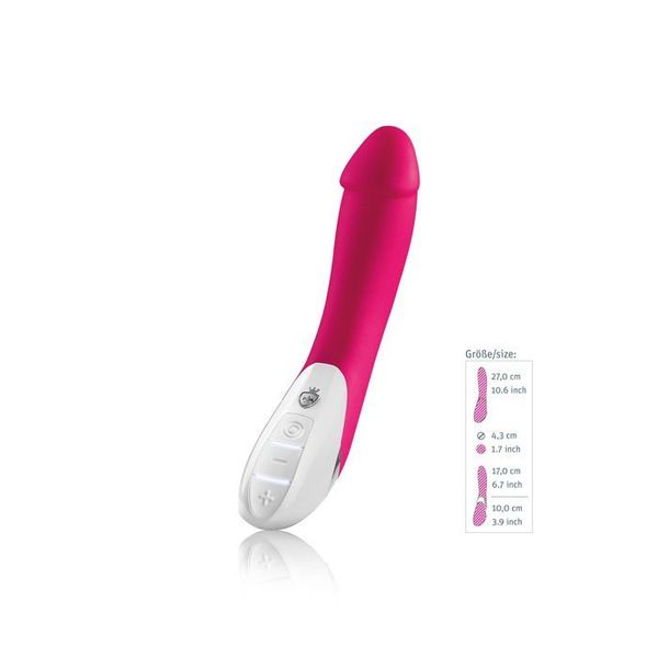 Powerful Mystim Terrific Truman Pink Vibrator with two motors and pronounced head