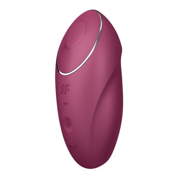 Satisfyer Tap & Climax 1 Red Vibrating Pulsator with Finger Tapping Effect and 2 Motors