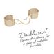 Bijoux Indiscrets Desir Metallique Handcuffs - Gold, metal, stylish bracelets