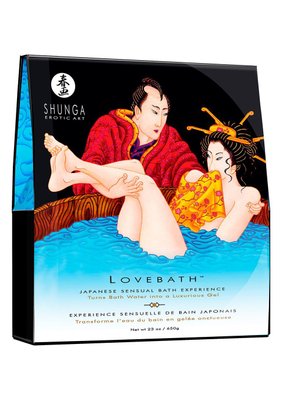 Shunga LOVEBATH Ocean temptations bath gel 650g, makes water aromatic jelly with SPA effect