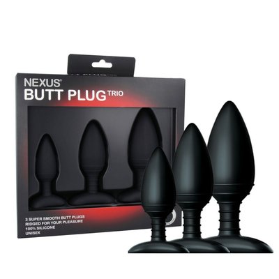 Nexus Butt Plug Trio Set, max diameter 3–4–5 cm