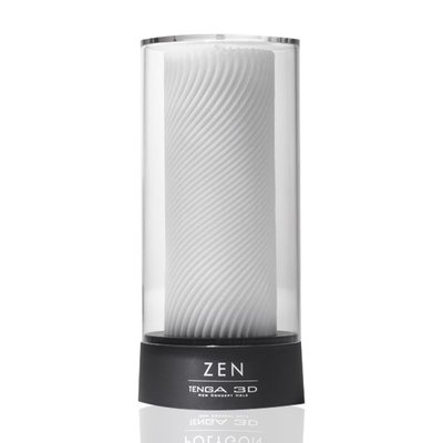 Masturbator Tenga 3D Zen, very delicate, made of antibacterial elastomer with silver