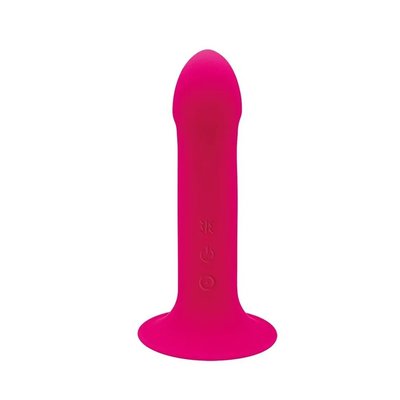 Vibrating dildo Adrien Lastic Hitsens 2 Pink, great for strapon, max diameter 4cm, length 17.2cm