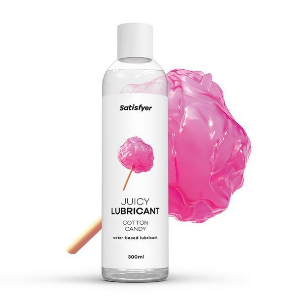 Лубрикант на водной основе Satisfyer Juicy Lubricant Cotton Candy water based 300 мл SX2719 фото