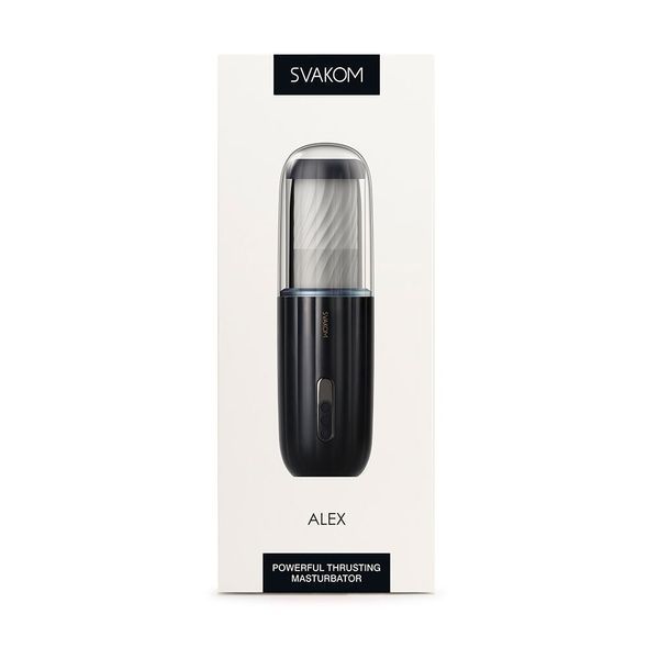 Svakom Alex Dark Blue Automatic Masturbator with Voice