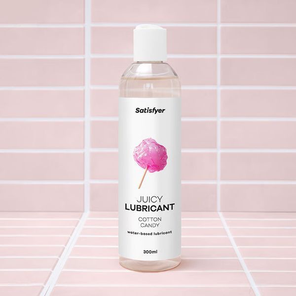 Лубрикант на водной основе Satisfyer Juicy Lubricant Cotton Candy water based 300 мл SX2719 фото