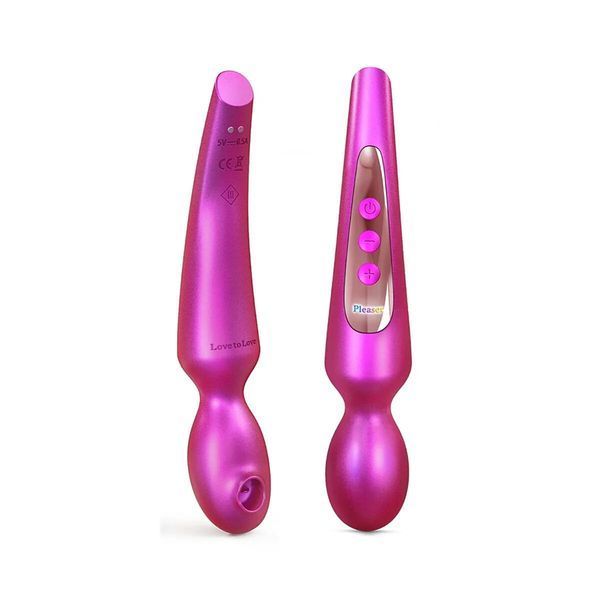 Love To Love Pleaser Iridescent Berry Clitoral Stimulator, Tapping Effect, 5 Modes