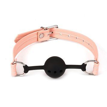 Liebe Seele Dark Candy Pink Ball Gag, Silicone Ball, 4.3cm Diameter