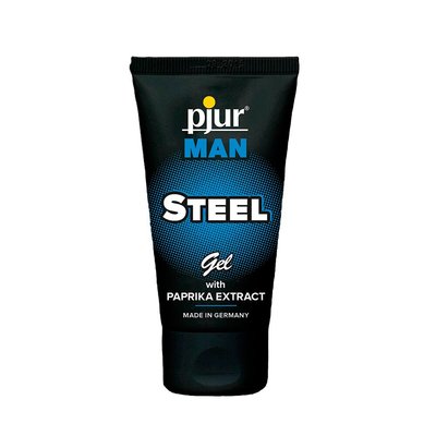 pjur MAN Steel Gel 50 ml Stimulating Gel for penis with paprika extract and menthol