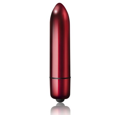 Rocks Off RO-120mm 10 Red Alert matte texture vibrating bullet