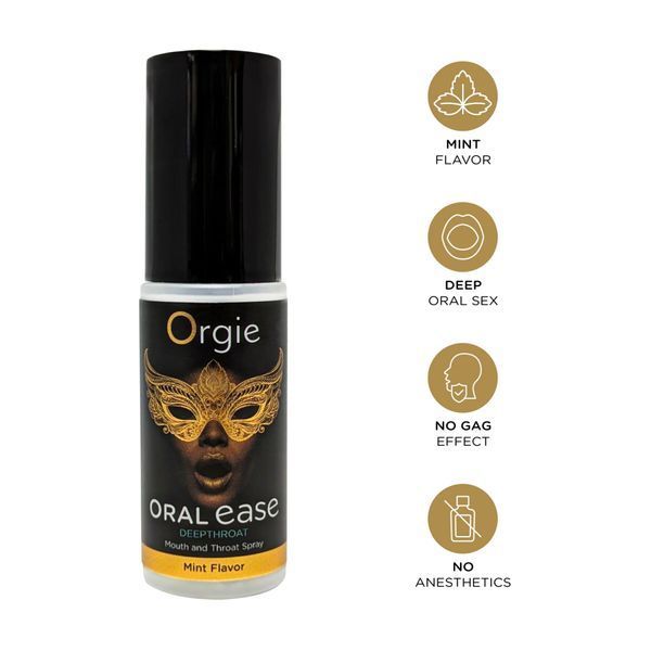 Спрей для глубокого минета Orgie &ndash; Oral Ease Deepthroat (15 мл), мятный, без анестетиков SX2737 фото