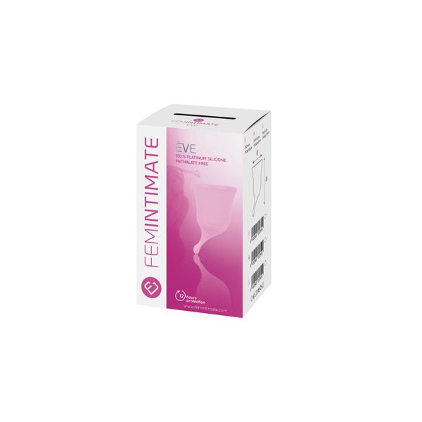 Femintimate Eve Cup New Menstrual Cup size S, volume 25ml, ergonomic design