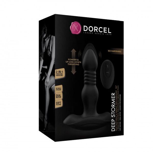 Vibrating and Pulsating Anal Plug Dorcel DEEP STORMER