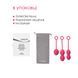 Svakom Nova Plum Red Off-center Vaginal Ball Set