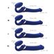 Strap-On-Me MULTI ORGASM Blue L Strapless Strap-On with Vacuum Stimulation, Adjustable