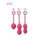 Svakom Nova Plum Red Off-center Vaginal Ball Set