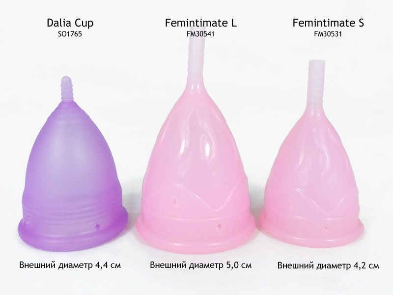 Femintimate Eve Cup Menstrual Cup Size L, diameter 3.8 cm, for heavy flow