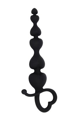 Anal beads MAI Attraction Toys №79 Black, length 18 cm, diameter 3.1 cm