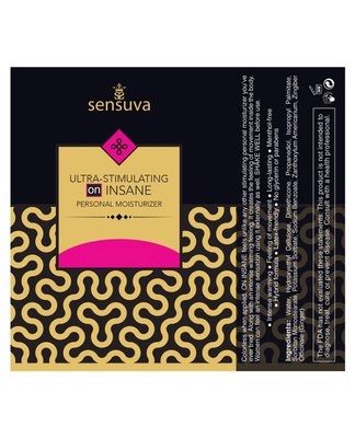 Sensuva Ultra-Stimulating On Insane (6ml) stimulating lubricant sample