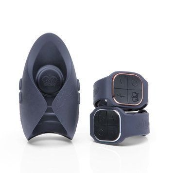 Іграшка для пар Hot Octopuss PULSE DUO LUX, пульсація+вібрація, використання без рук, 2 пульти SO8730 фото
