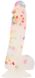 Confetti dildo ADDICTION - PARTY MARTY 7.5″ - FROST & CONFETTI, 19 cm, silicone