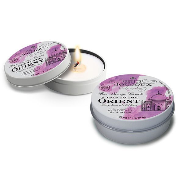 Petits Joujoux Orient Pomegranate and White Pepper massage candle (43 ml) with aphrodisiacs