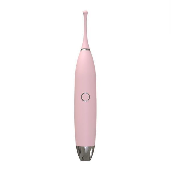 KISTOY C-King Pink clitoral vibrator with two additional attachments for powerful pinpoint stimulation