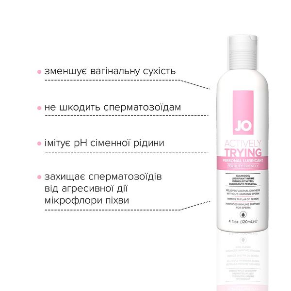 System JO Actively Trying Conception-Friendly Lubricant (120 ml) containing arabinogalactan