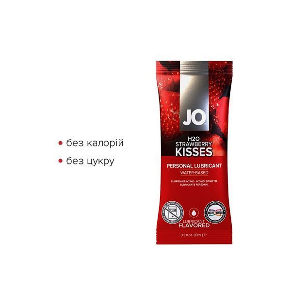Набір лубрикантів Foil Display Box &ndash; JO H2O Lubricant &ndash; Strawberry &ndash; 12 &times; 10ml SO6161 фото