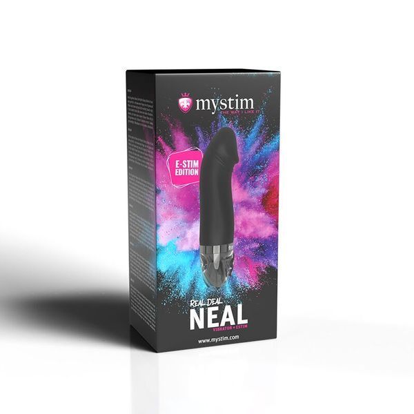 Mystim Real Deal Neil Black Edition Electro-Stimulation Vibrator