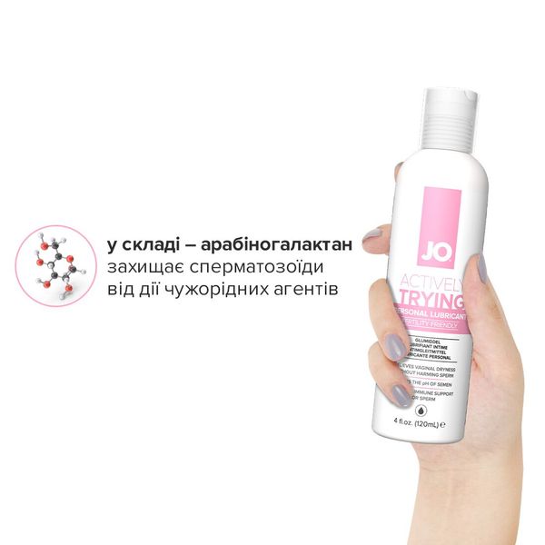 System JO Actively Trying Conception-Friendly Lubricant (120 ml) containing arabinogalactan