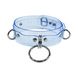 Feral Feelings fixation collar - D-Rings Transparent