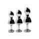 Металева анальна пробка Wooomy Lollypop Double Ball Metal Plug M, діаметр 3,1 см, довжина 9,4 см SO7414 фото 4