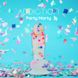 Confetti dildo ADDICTION - PARTY MARTY 7.5″ - FROST & CONFETTI, 19 cm, silicone