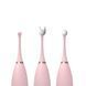 KISTOY C-King Pink clitoral vibrator with two additional attachments for powerful pinpoint stimulation