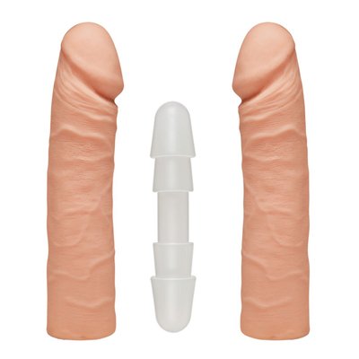 Double Dildo Doc Johnson The D - Double D - 16 Inch - ULTRASKYN, diameter 4.4cm, Vac-U-Lock