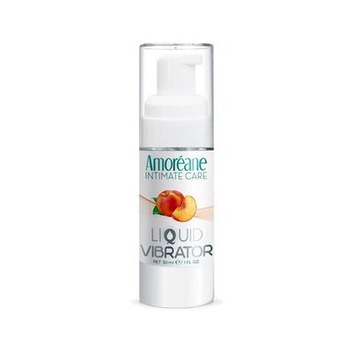 Лубрикант с эффектом вибрации Amoreane Med Liquid Vibrator Peach (30 мл) SO3985 фото