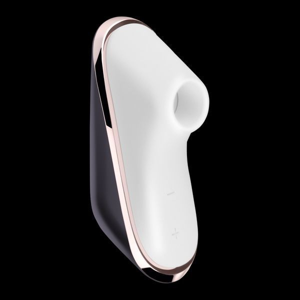 Satisfyer Traveler Vacuum Clitoral Stimulator with Magnetic Case, Черный/белый