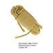 Веревка для шибари LOCKINK SEVANDA Shibari Pratice Rope, золотистая, 8 м, нейлон+хлопок SX0881 фото 3